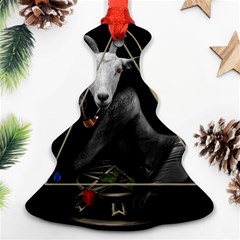 Spiritual Goat Christmas Tree Ornament (two Sides) by Valentinaart