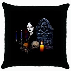 Vampires Night  Throw Pillow Case (black) by Valentinaart