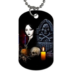 Vampires Night  Dog Tag (two Sides) by Valentinaart