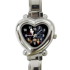 Vampires Night  Heart Italian Charm Watch by Valentinaart