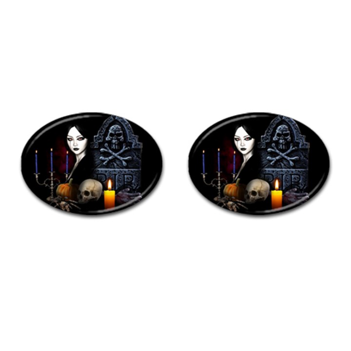 Vampires night  Cufflinks (Oval)