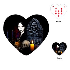 Vampires Night  Playing Cards (heart)  by Valentinaart