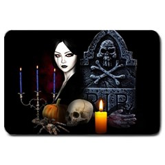 Vampires Night  Large Doormat  by Valentinaart