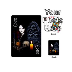 Vampires Night  Playing Cards 54 (mini)  by Valentinaart