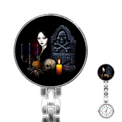 Vampires Night  Stainless Steel Nurses Watch by Valentinaart