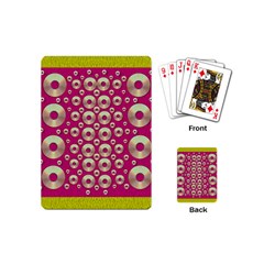 Going Gold Or Metal On Fern Pop Art Playing Cards (mini)  by pepitasart