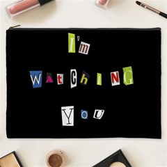 I Am Watching You Cosmetic Bag (xxxl)  by Valentinaart