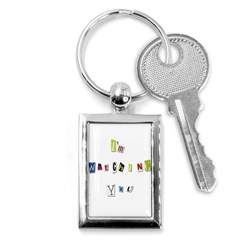 I Am Watching You Key Chains (rectangle)  by Valentinaart