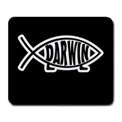 Darwin fish Large Mousepads