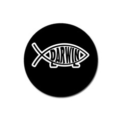 Darwin fish Magnet 3  (Round)