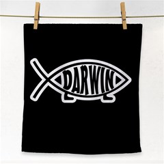 Darwin Fish Face Towel by Valentinaart