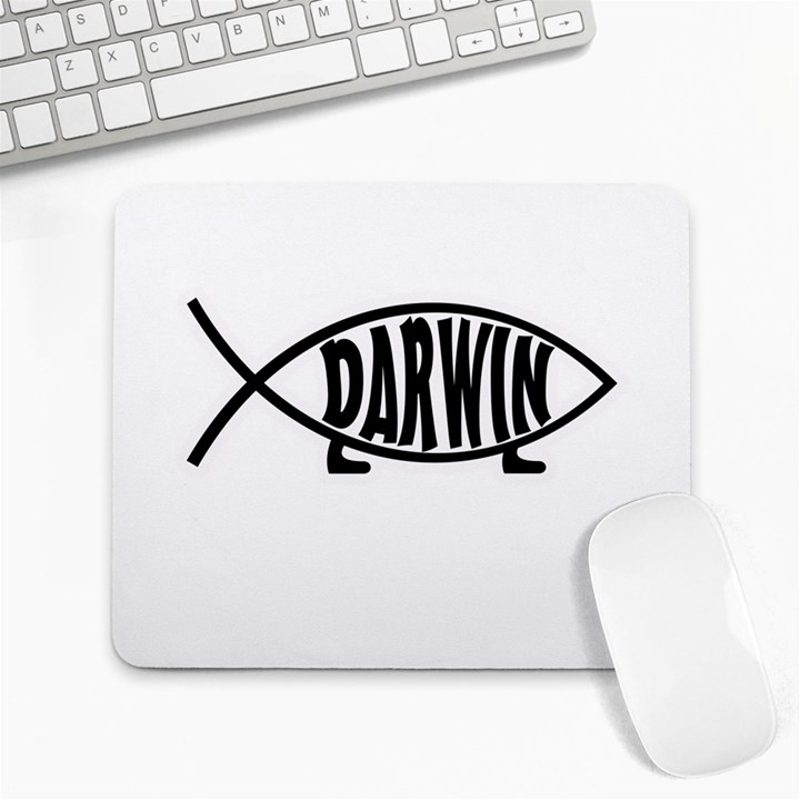 Darwin fish Large Mousepads