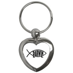 Darwin Fish Key Chains (heart)  by Valentinaart