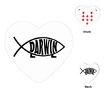 Darwin fish Playing Cards (Heart)  Front