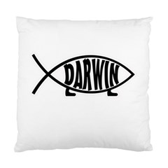 Darwin Fish Standard Cushion Case (one Side) by Valentinaart