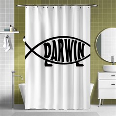 Darwin Fish Shower Curtain 48  X 72  (small)  by Valentinaart