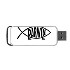 Darwin Fish Portable Usb Flash (one Side) by Valentinaart