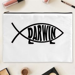 Darwin Fish Cosmetic Bag (xxxl)  by Valentinaart