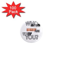 Who Are You 1  Mini Magnets (100 Pack)  by Valentinaart