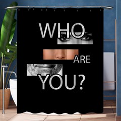 Who Are You Shower Curtain 60  X 72  (medium)  by Valentinaart