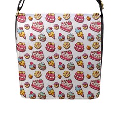 Sweet Pattern Flap Messenger Bag (l)  by Valentinaart