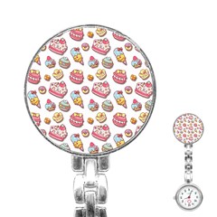 Sweet Pattern Stainless Steel Nurses Watch by Valentinaart