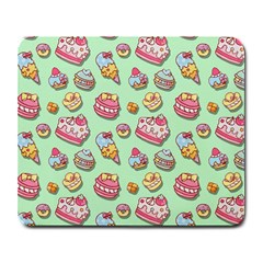 Sweet Pattern Large Mousepads by Valentinaart