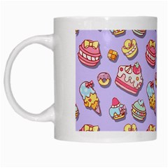 Sweet Pattern White Mugs by Valentinaart