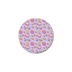 Sweet Pattern Golf Ball Marker by Valentinaart