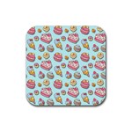 Sweet pattern Rubber Coaster (Square)  Front