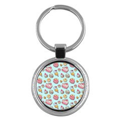 Sweet Pattern Key Chains (round)  by Valentinaart