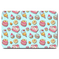 Sweet Pattern Large Doormat  by Valentinaart