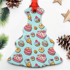 Sweet Pattern Christmas Tree Ornament (two Sides) by Valentinaart