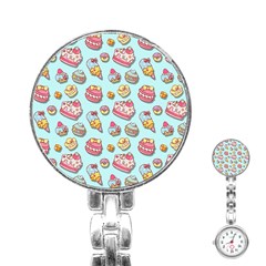 Sweet Pattern Stainless Steel Nurses Watch by Valentinaart