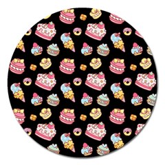 Sweet Pattern Magnet 5  (round) by Valentinaart