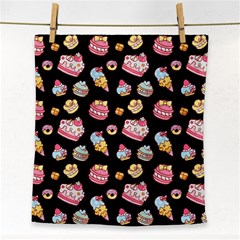 Sweet Pattern Face Towel by Valentinaart