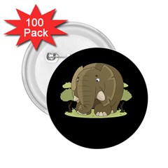 Cute Elephant 2 25  Buttons (100 Pack)  by Valentinaart