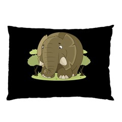 Cute Elephant Pillow Case by Valentinaart