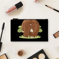 Cute Elephant Cosmetic Bag (small)  by Valentinaart