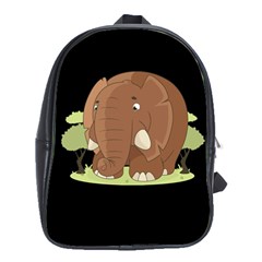 Cute Elephant School Bag (large) by Valentinaart