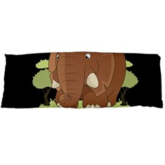 Cute Elephant Body Pillow Case Dakimakura (two Sides) by Valentinaart