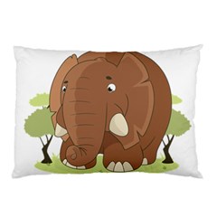 Cute Elephant Pillow Case by Valentinaart