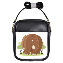 Cute Elephant Girls Sling Bags by Valentinaart