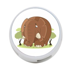 Cute Elephant 4-port Usb Hub (one Side) by Valentinaart