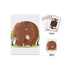 Cute Elephant Playing Cards (mini)  by Valentinaart