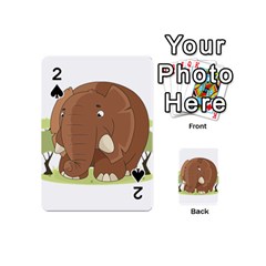 Cute Elephant Playing Cards 54 (mini)  by Valentinaart