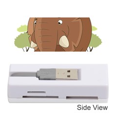 Cute Elephant Memory Card Reader (stick)  by Valentinaart