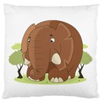 Cute Elephant Standard Flano Cushion Case (One Side) Front