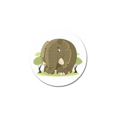 Cute Elephant Golf Ball Marker by Valentinaart