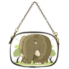 Cute Elephant Chain Purses (two Sides)  by Valentinaart